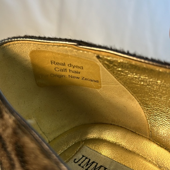 Jimmy Choo London Animal Leopard Print Size 40 Flats - Picture 8 of 15